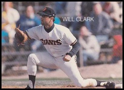 1989 Broder Stat Back (unlicensed) 2 Will Clark